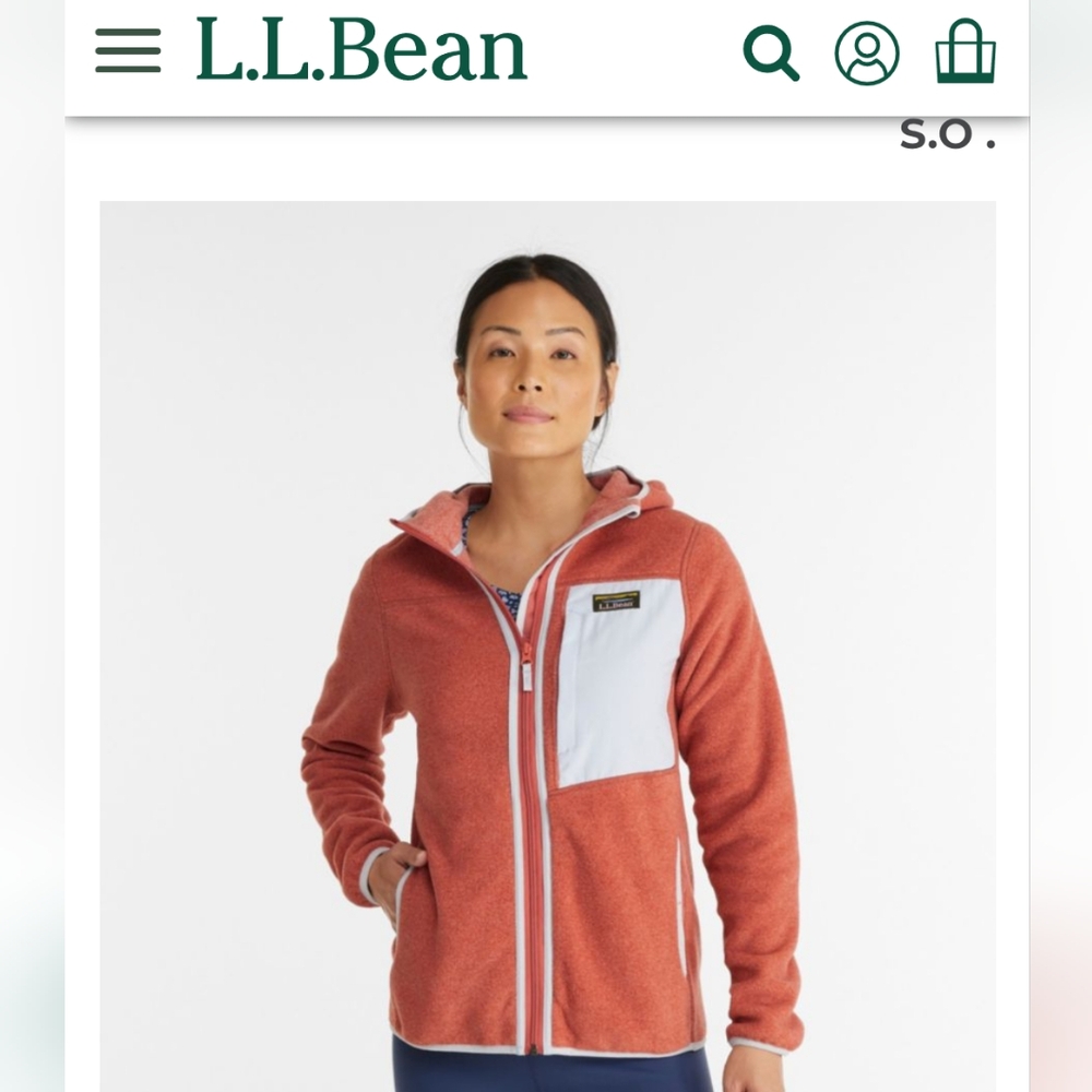 L.L. Bean Women's Salmon Fleece Jacket